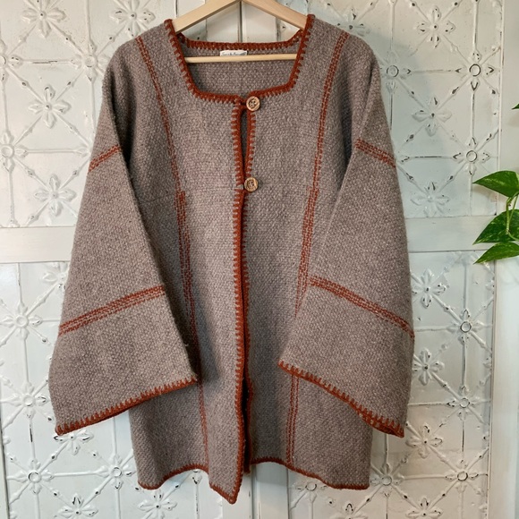 Vintage Sweaters - Unique Hand Weaved Vintage Cardigan 🧶